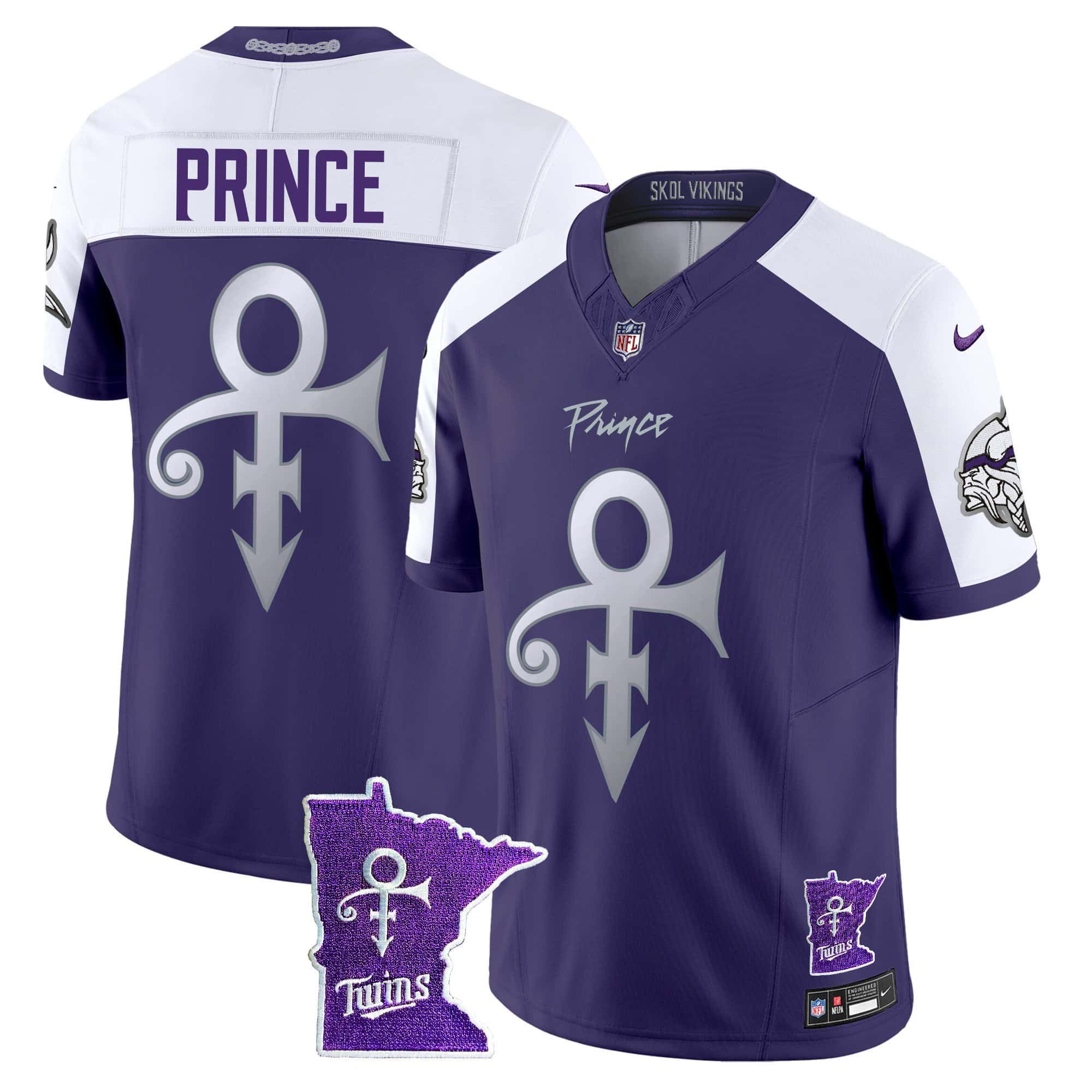 Men Minnesota Vikings Blank Purple 2024 Nike Prince Vapor Limited NFL Jersey